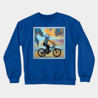 Little Jelly and his new bike! Crewneck Sweatshirt